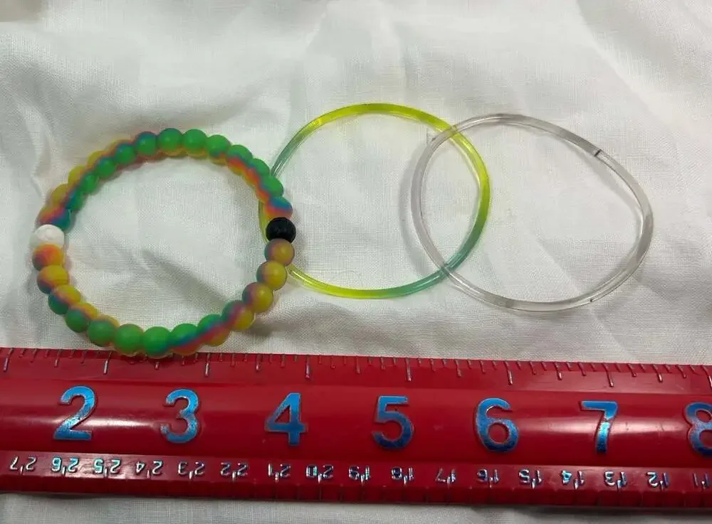 Lokai bracelet with 2 jelly bracelets